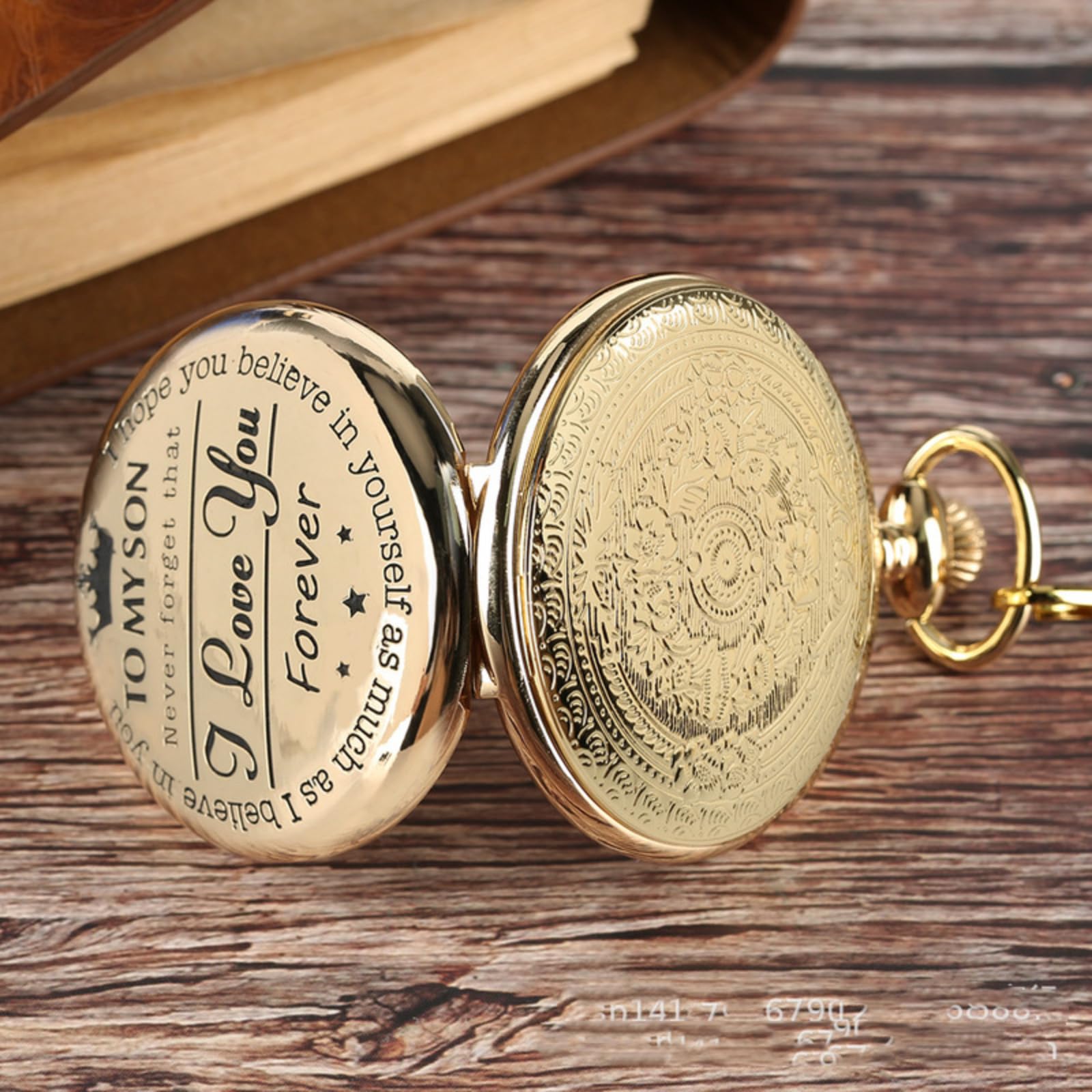 tasca, Orologio da tasca retrò con incisione al quarzo, orologio ciondolo for uomo e donna