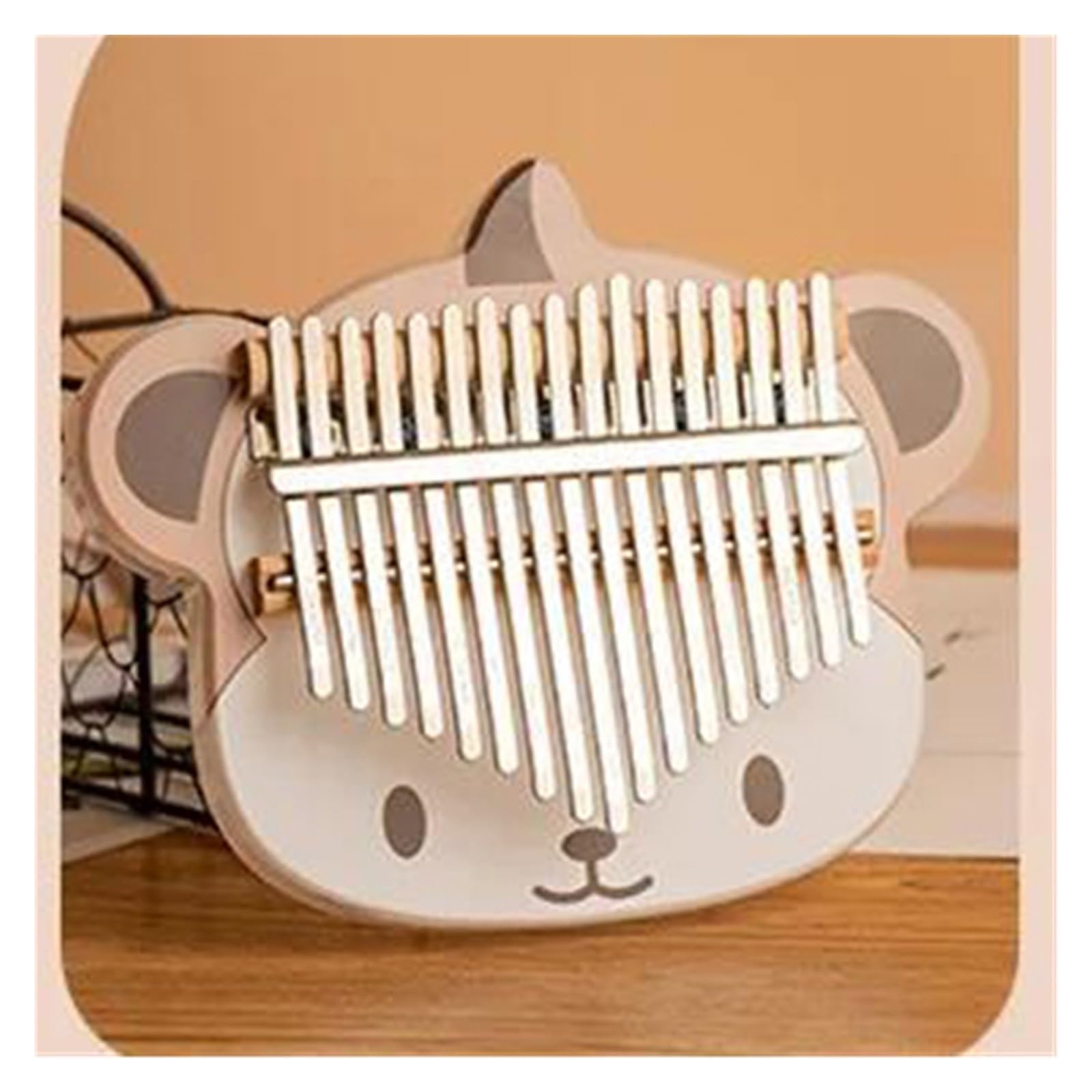 Kalimba Fortepian 17 Kluczowa Dekoracja Kalimba Profesjonalna Mini Drewniana Żywica Mini Naklejka Dekoracyjna Muzyka Na Klawiaturę Piyano(Style 4)