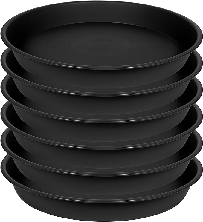 Angde 6 Packs of Plant Saucer Tray 6 inch, 4 5 6 8 10 12