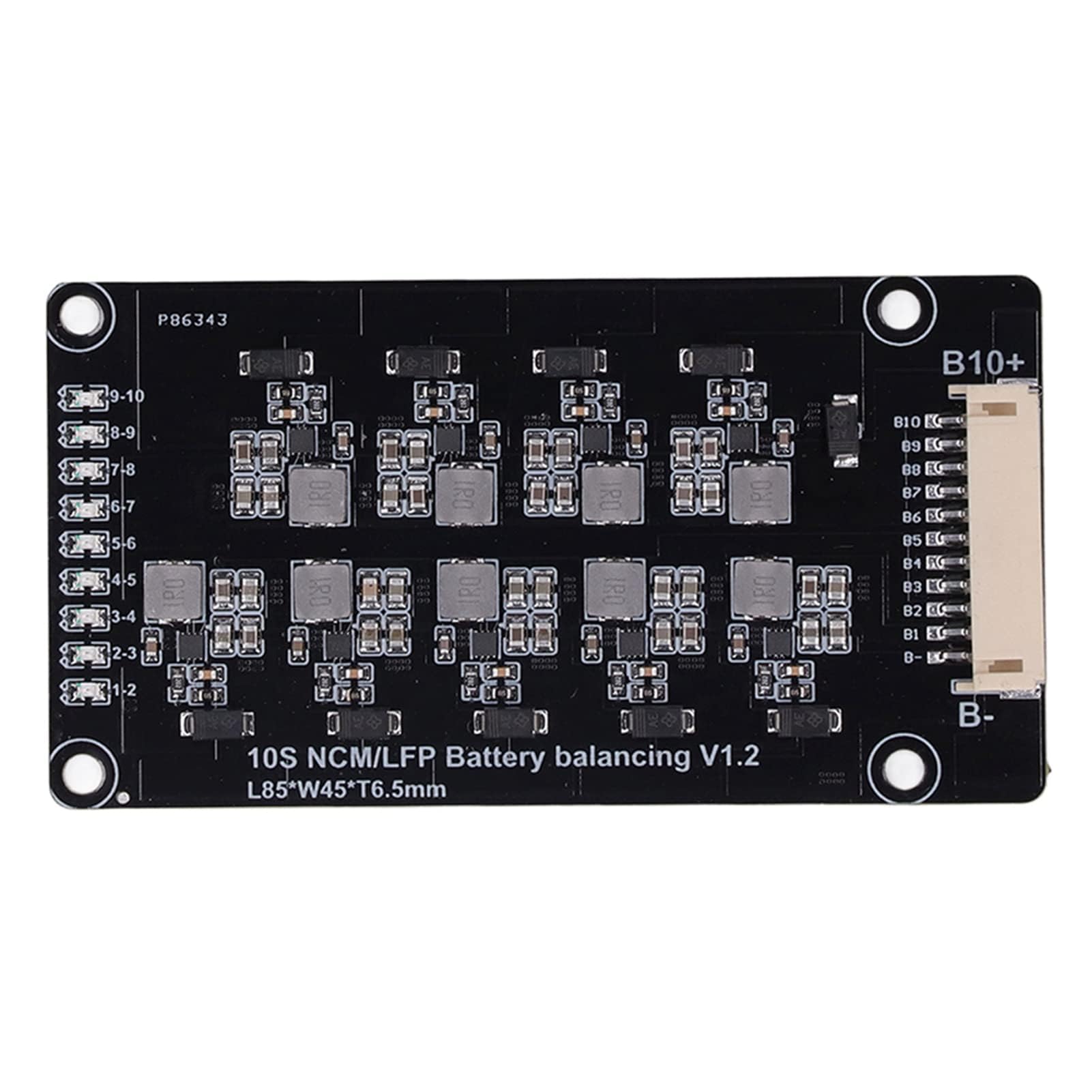 Batterie-Aktiv-Equalizer, 10S 1,2 A Batterie-Aktiv-Equalizer, Automatischer Benachbarter Ausgleich, MOS-induktiver Batterie-Balancer