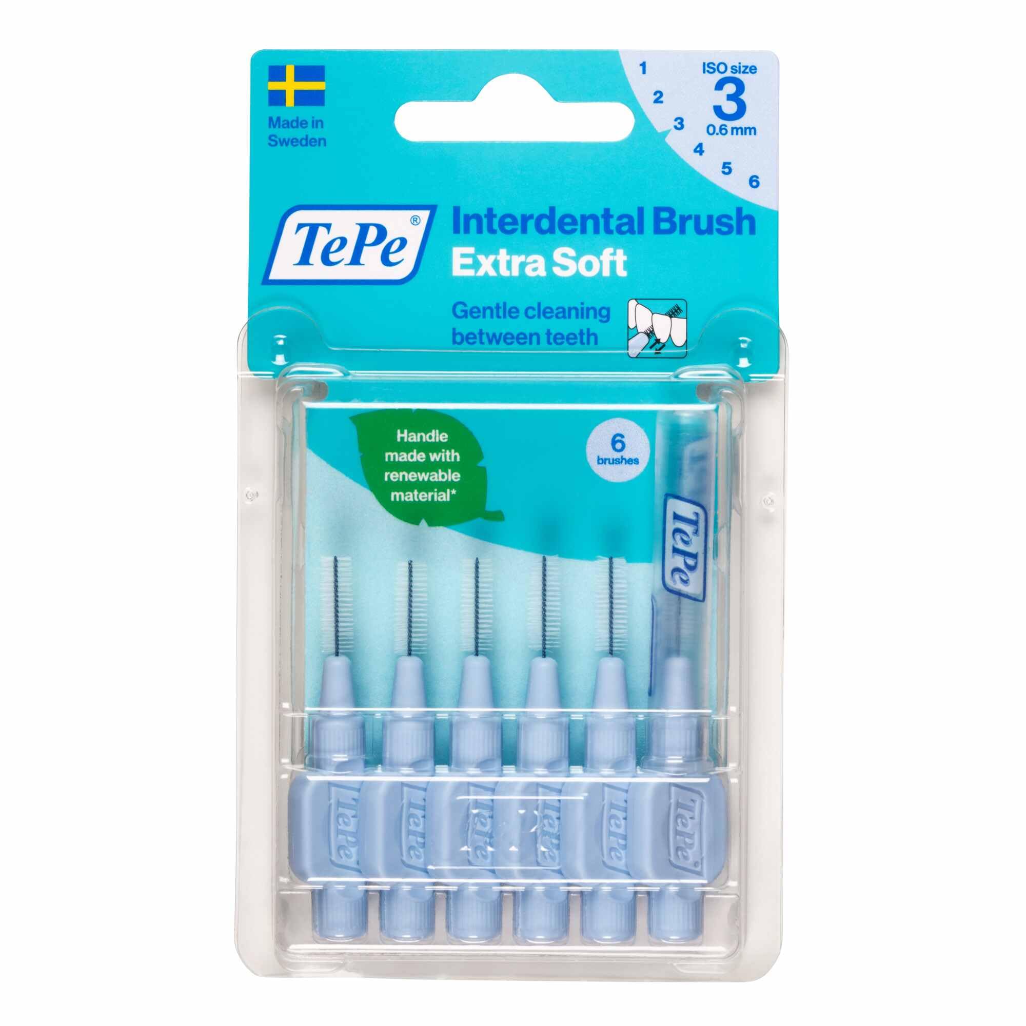 TEPE Blister X-Soft 0.6 MM - MAVİ Diş Arayüz Fırçası (1x 8 Adet)