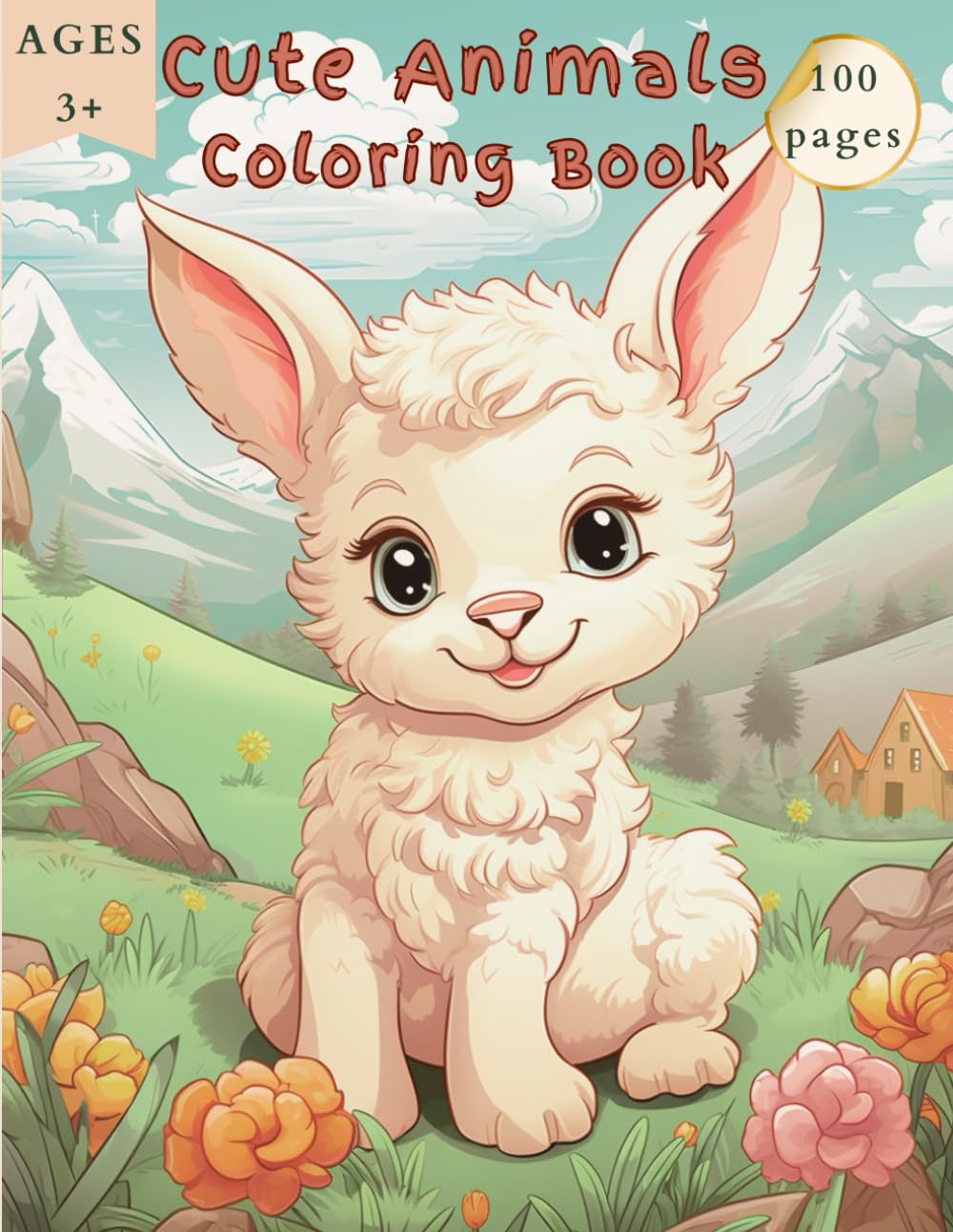 Cute Animals Coloring Book for Children Age 3+ 100 pages A4 (8.5x11): Animals Coloring: Animals coloring