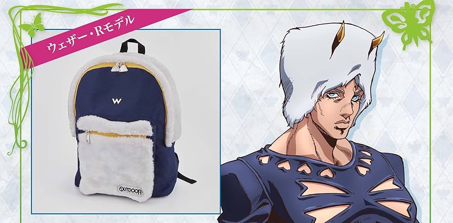 美品‼︎ OUTDOOR PRODUCTS ジョジョの奇妙な冒険 コラボバック ジョジョ ストーンオーシャン」徐倫＆承太郎モデルのバック
