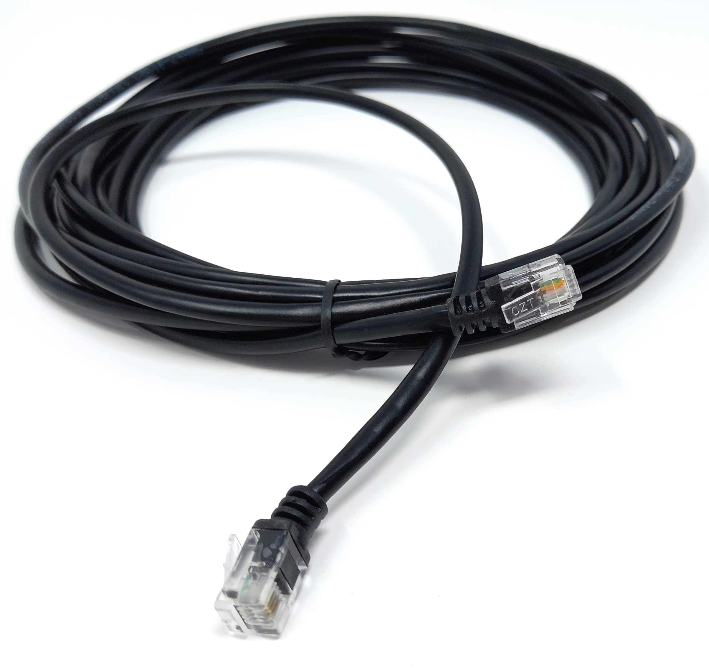 DRUT 5m RJ11 to RJ11 ADSL 2 High Speed Broadband Modem Telephone Cable Transmits Data Up to 100 Mbits/sec - Image 2