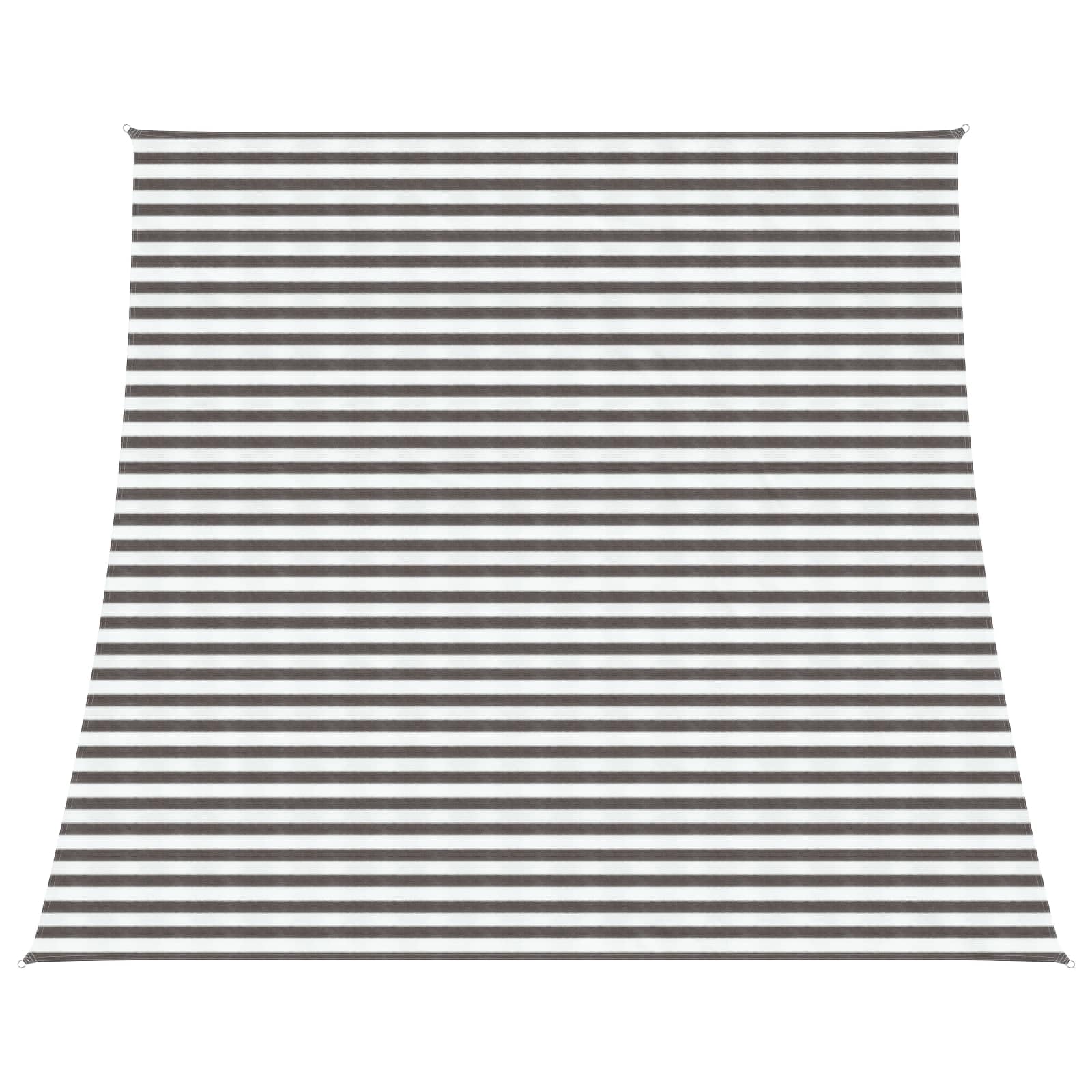 Voile d'ombrage robuste avec fixations INOX et protection UV 90% en toile HDPE respirante