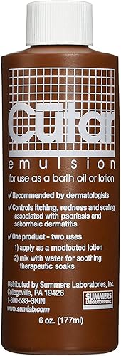 Cutar Solución de emulsión de alquitrán para vasca olio o lozione - 6 una vez, confezione da 4