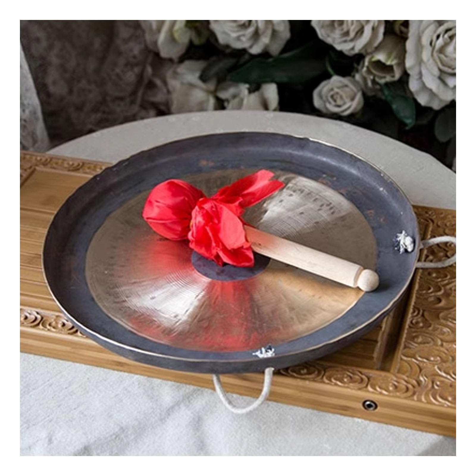 Batería de Feng Shui Gong, instrumento de percusión tradicional con batidor de madera para grupos de canción y danza y orquesta sinfónica