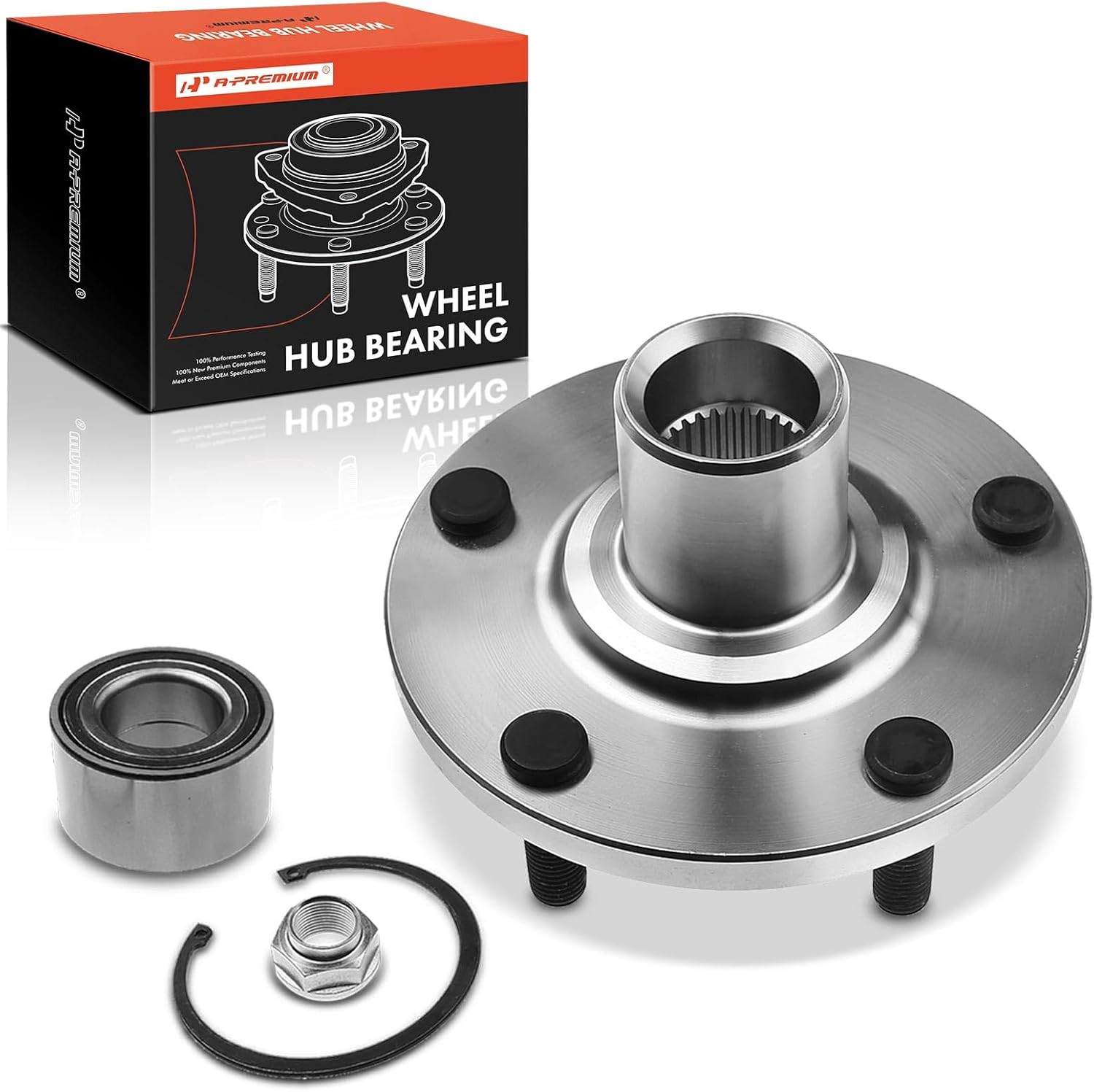 A-Premium Front Wheel Bearing and Wheel Hub Kit with 5-Lug Compatible with Toyota Camry 1992-2003, Sienna 1998-2003, Avalon 1995-2004, Solara 1999-2003 & Lexus ES300 1992-2003, RX300 1999-2003