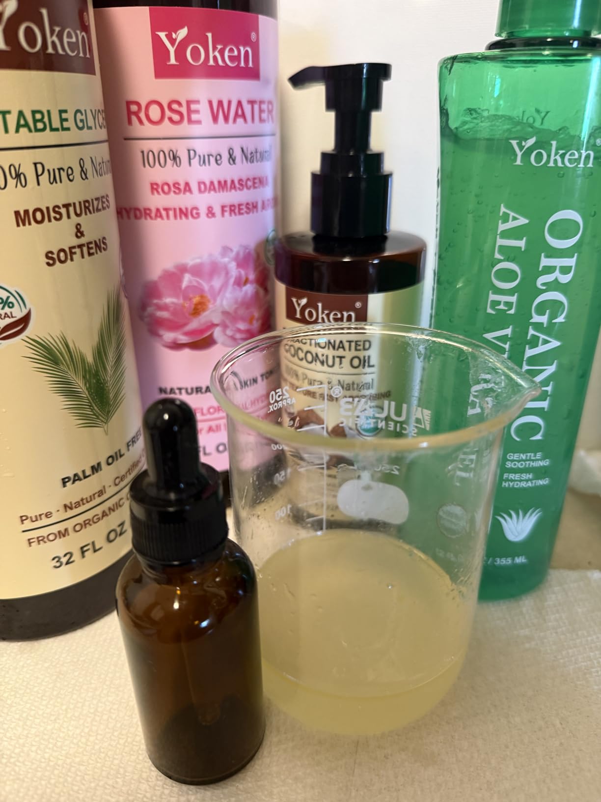 Yoken USDA Certified Organic Aloe Vera Gel 12oz, 99% Pure Aloe Vera Juice, Gel-to-Water Texture, Alcohol Free, No Added Fragrance, Face Body Hair Care, Cooling & Refreshing Summer Skincare