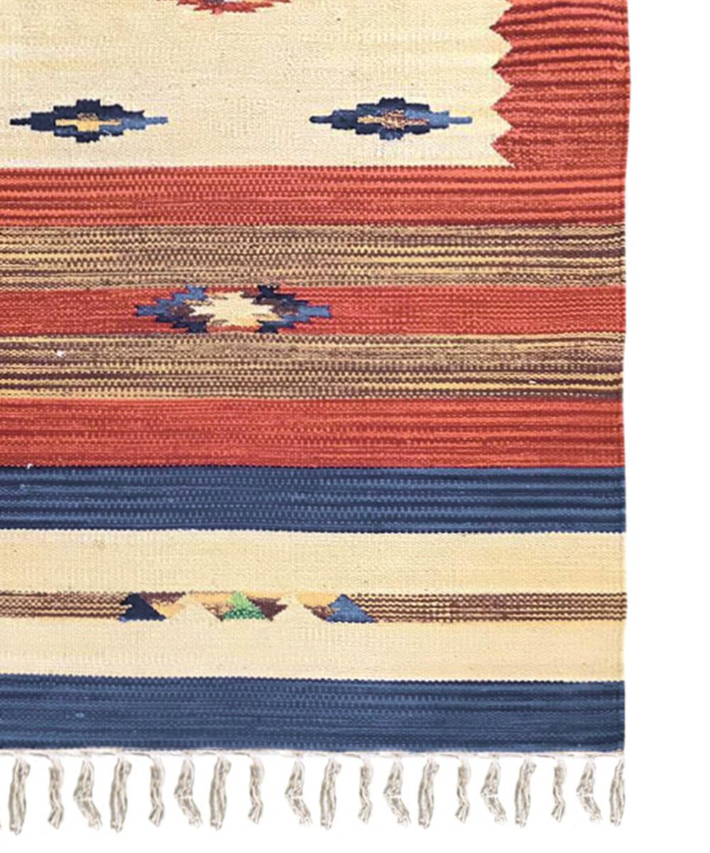 Alfombra kilim multiusos 100% algodón lavable KELIM 02 cm 120 x 180 cm Alfombra salón, salón dormitorio