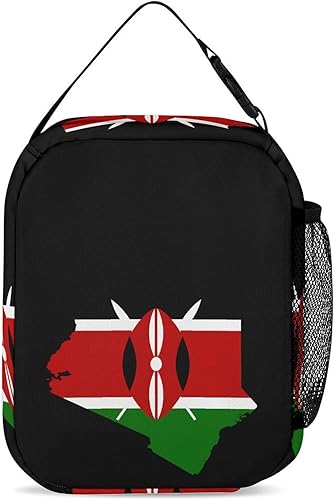 Miniatura 3 de Kenya Flag Map Insulated Lunch Bag for Women Men Reusable Lunch Box Tote Bag for Work Travel