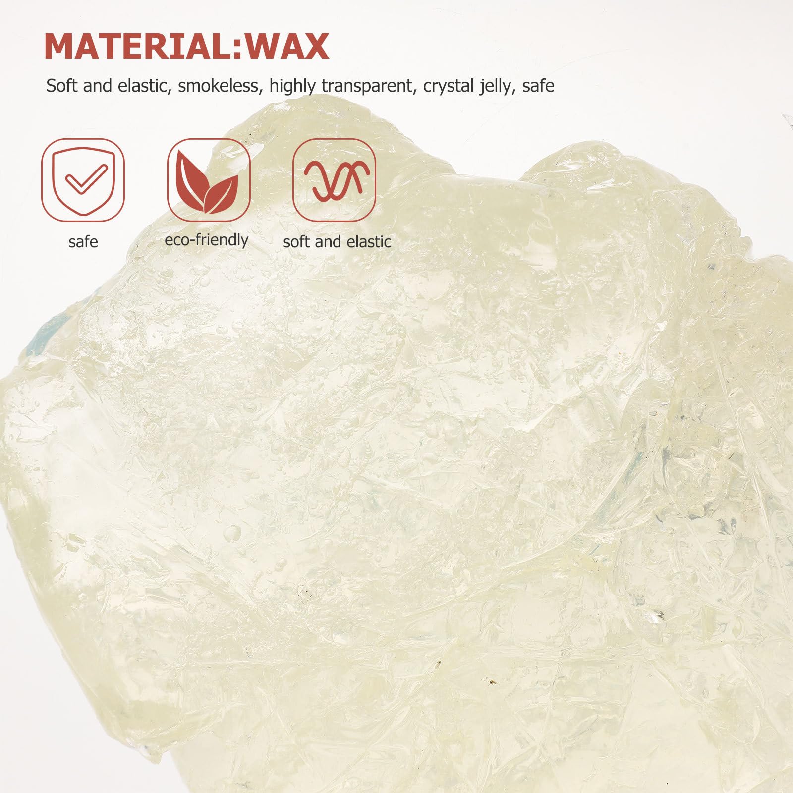 Transparentes Gelwachs für Duftkerzen, 1kg, Rauchloses Kerzenmaterial