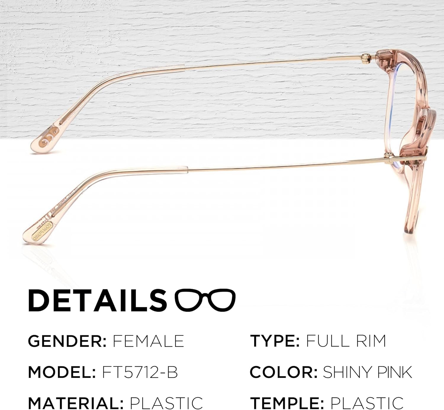 Tom Ford FT5712-B Square Shape Eyeglass Frame With Luxury Eyewear Kit - Image 2