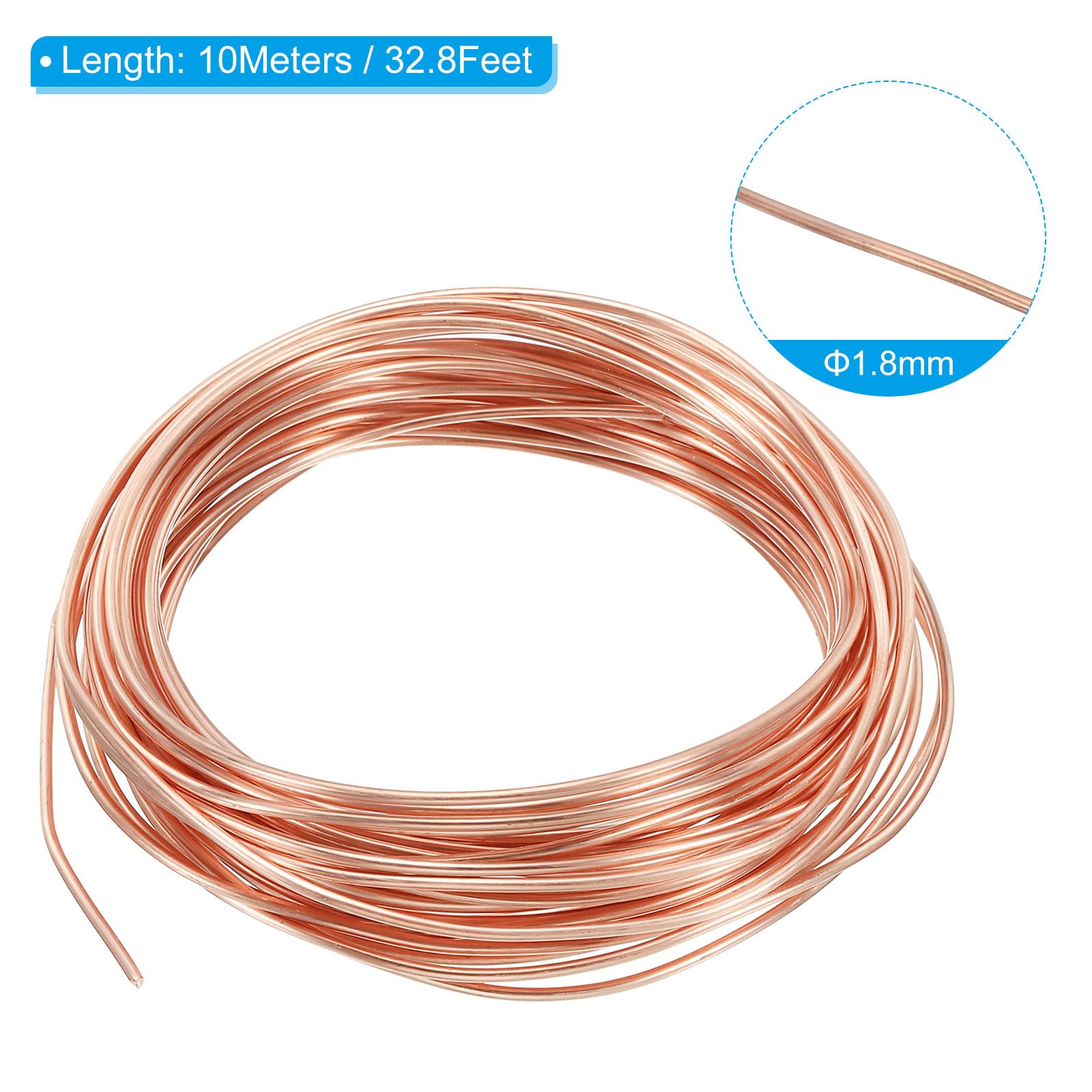 PATIKIL 32.8 Feet Solid Bare Copper Wire - Image 2