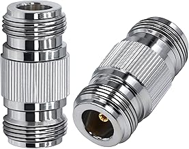TUOLNK Connecteur coaxial N Femelle à N Femelle coupleur Femelle à Femelle de Type N Adaptateur coaxial RF pour analyseur de câble d'extension d'antenne WiFi 2 pièces