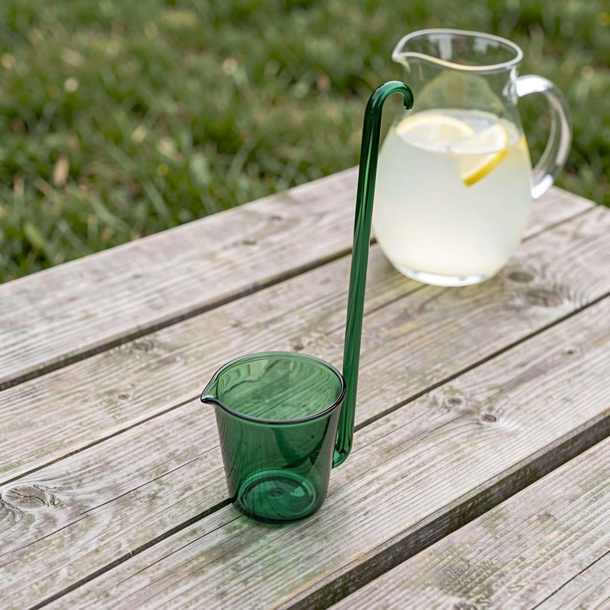 Glass Punch Ladle Spoon 130ml with Long Handle for Parties