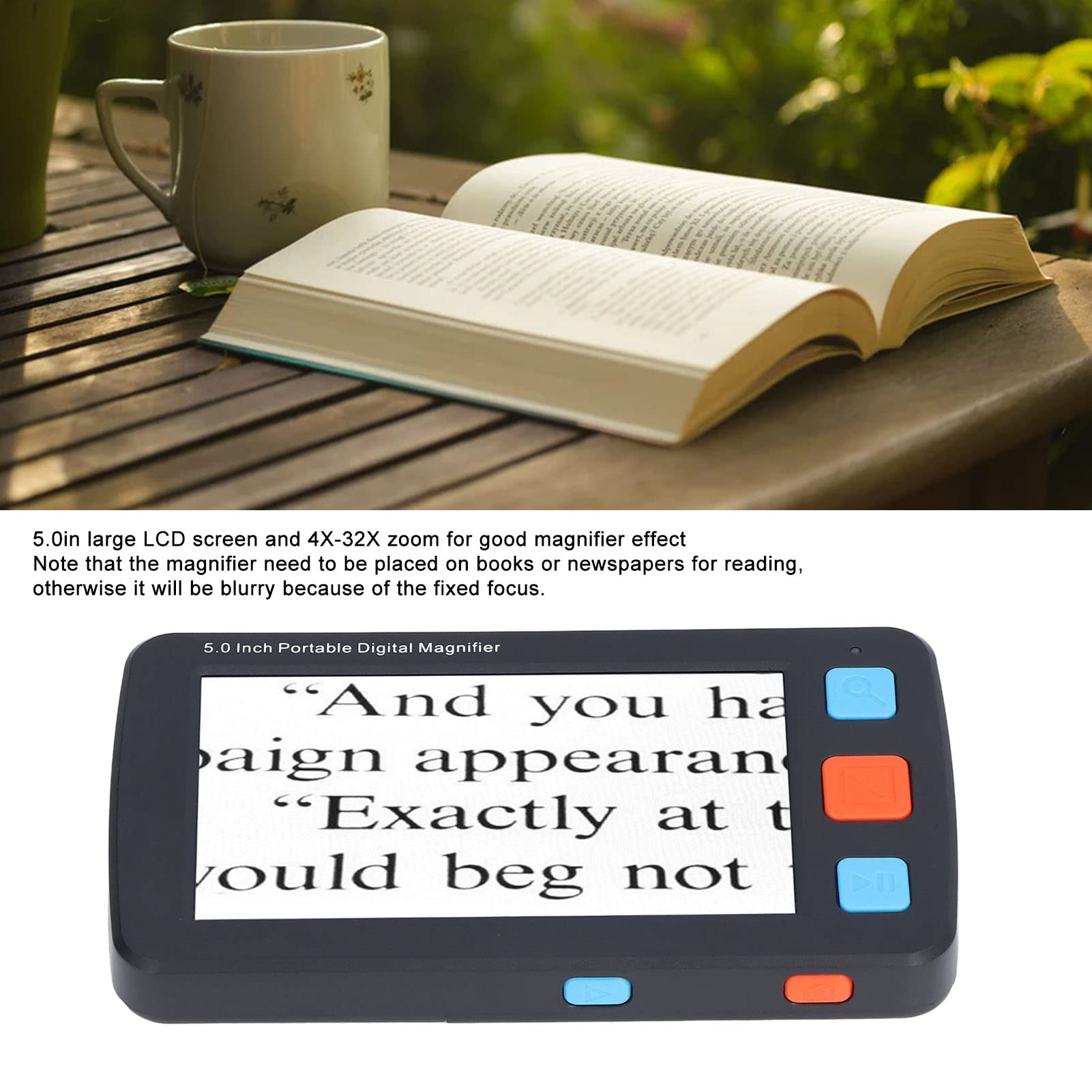 Pebble HD Digital Handheld Magnifier