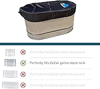 Vista 2 de Cubierta de tanque de 2 x 2 x 4 pulgadas, terapia de agua helada, cubierta de agua fría para tanque galvanizado, impermeable, a prueba