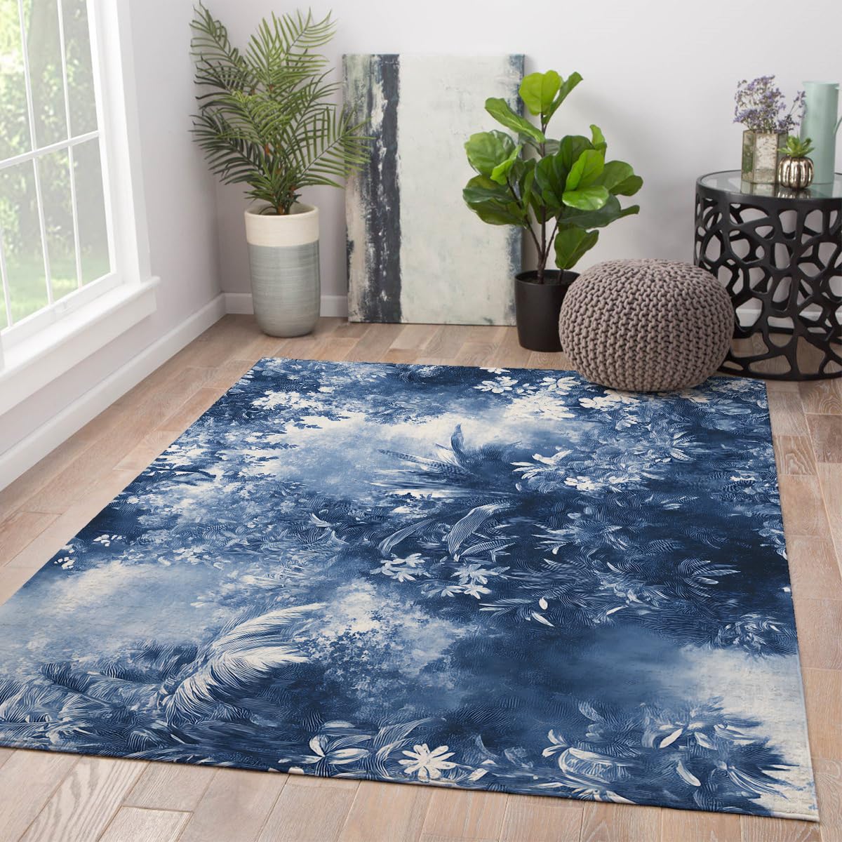 Tapis de chambre 90x150cm style vintage pour un bureau élégant
