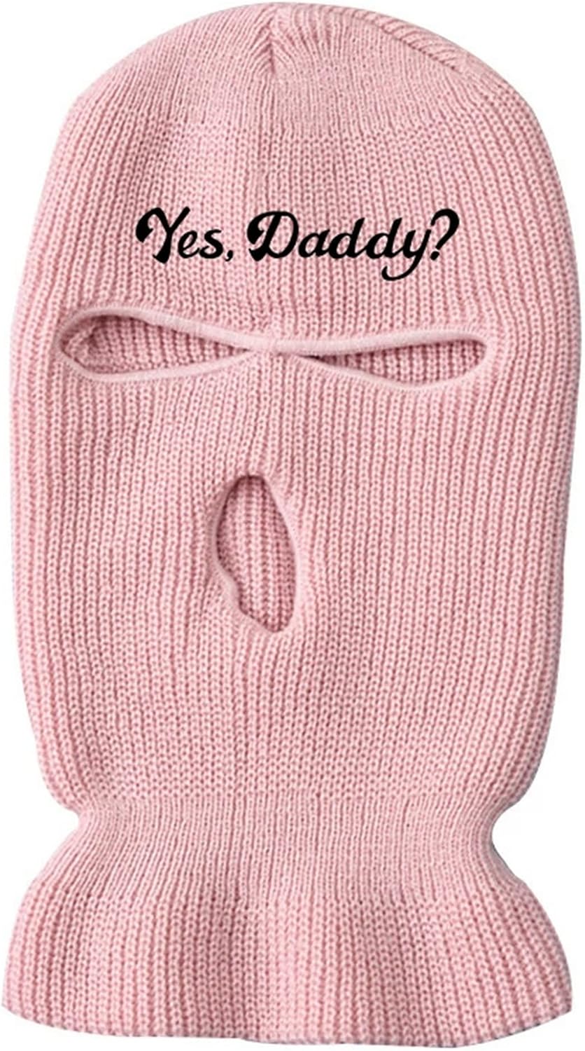 3-Hole Ski Mask Full Face Woolen Knitted Hat Warm Outdoor Cycling Windproof Mask Balaclava