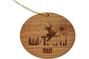 Handmade Vail Colorado Skis Ornament