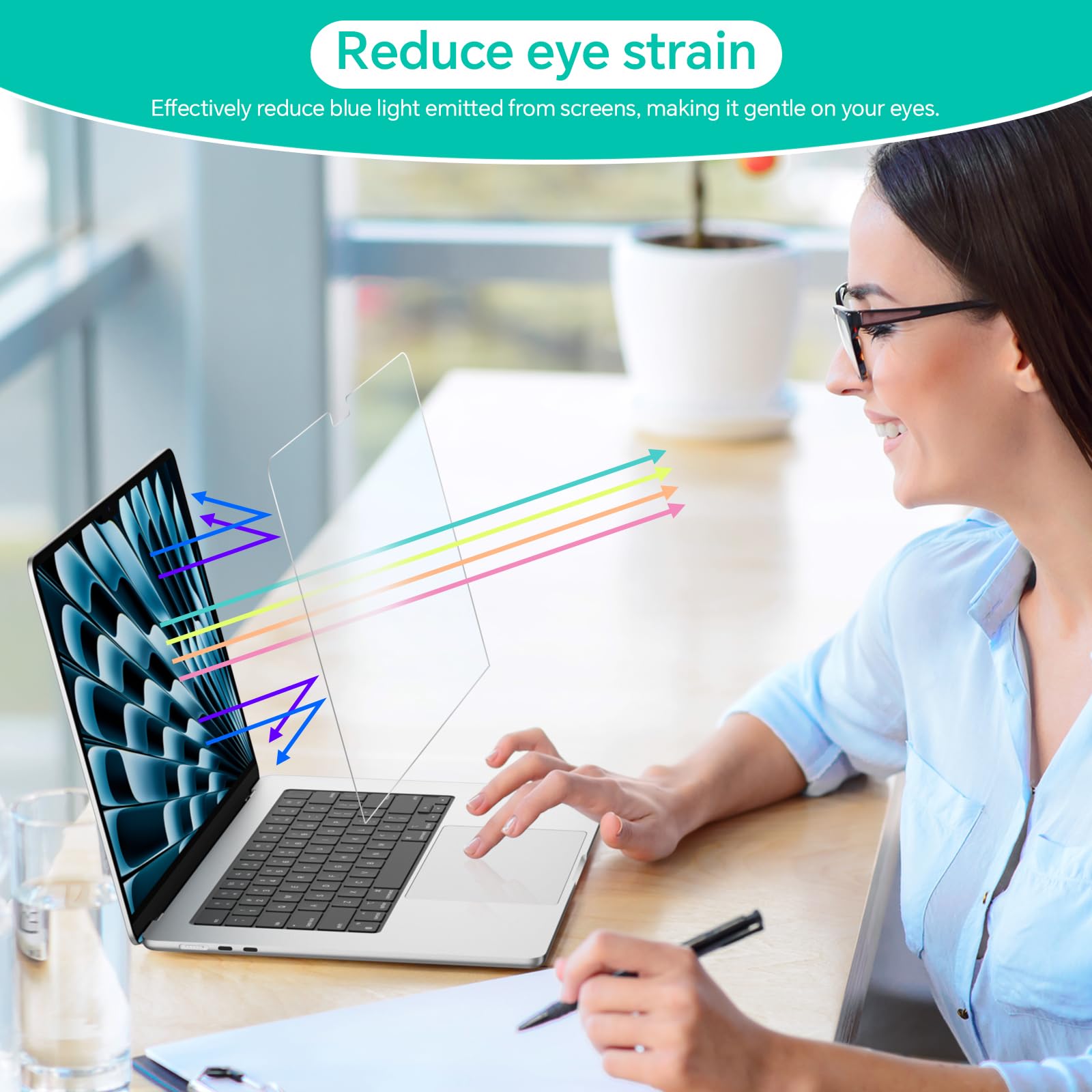 STARY Confezione da 2 pellicole proteggi schermo per MacBook Neo da 13 pollici (A18 Pro, 2026), anti abbagliamento della luce blu, opaca, antigraffio, anti-impronte, senza bolle, filtro trasparente HD