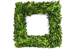 Square Boxwood Wreath: Timeless Elegance for Your Front Door