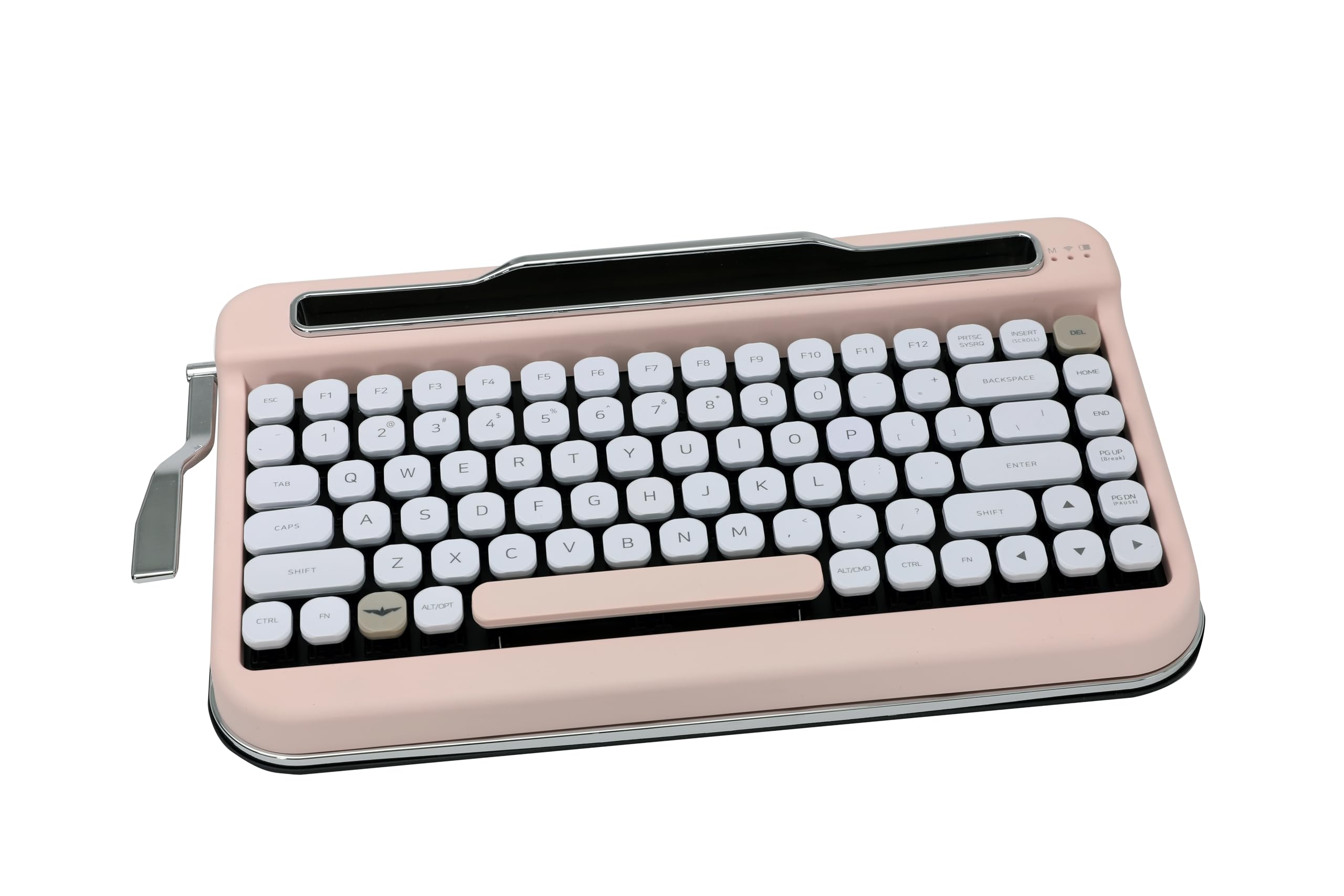 Penna Bluetooth-Tastatur mit weißer Tastenkappe (US-Sprache, F 1,1 V) (Babyrosa, Cherry MX Brown)