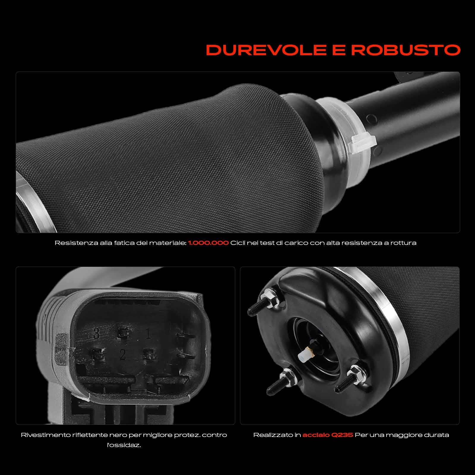Frankberg 1 ammortizzatore ad aria con ADS anteriore compatibile con X164 GL320 GL350 GL500 W164 ML280 ML320 ML450 3.0L-6.2L 2005-2012