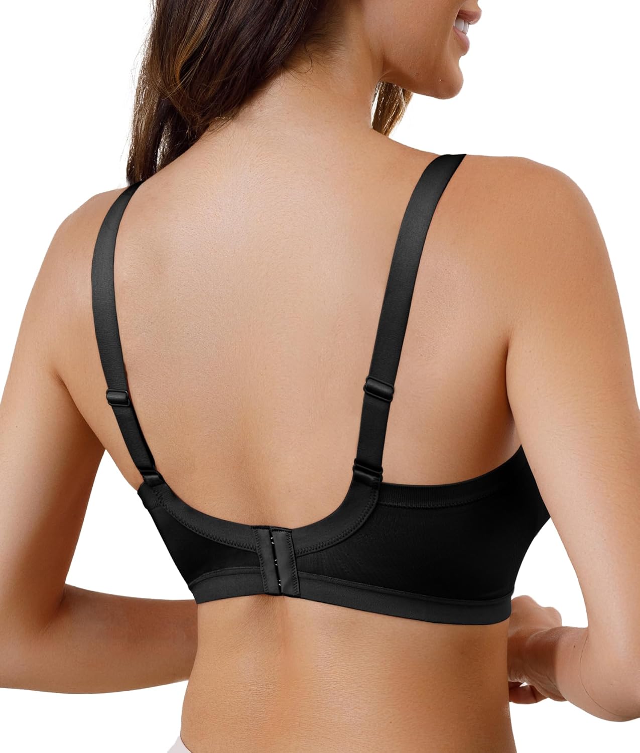 SHAPERX Women's Underarm Smoothing Seamless T-Shirt Bra Wireless Lightly Lined for All Day Comfort - Image 3