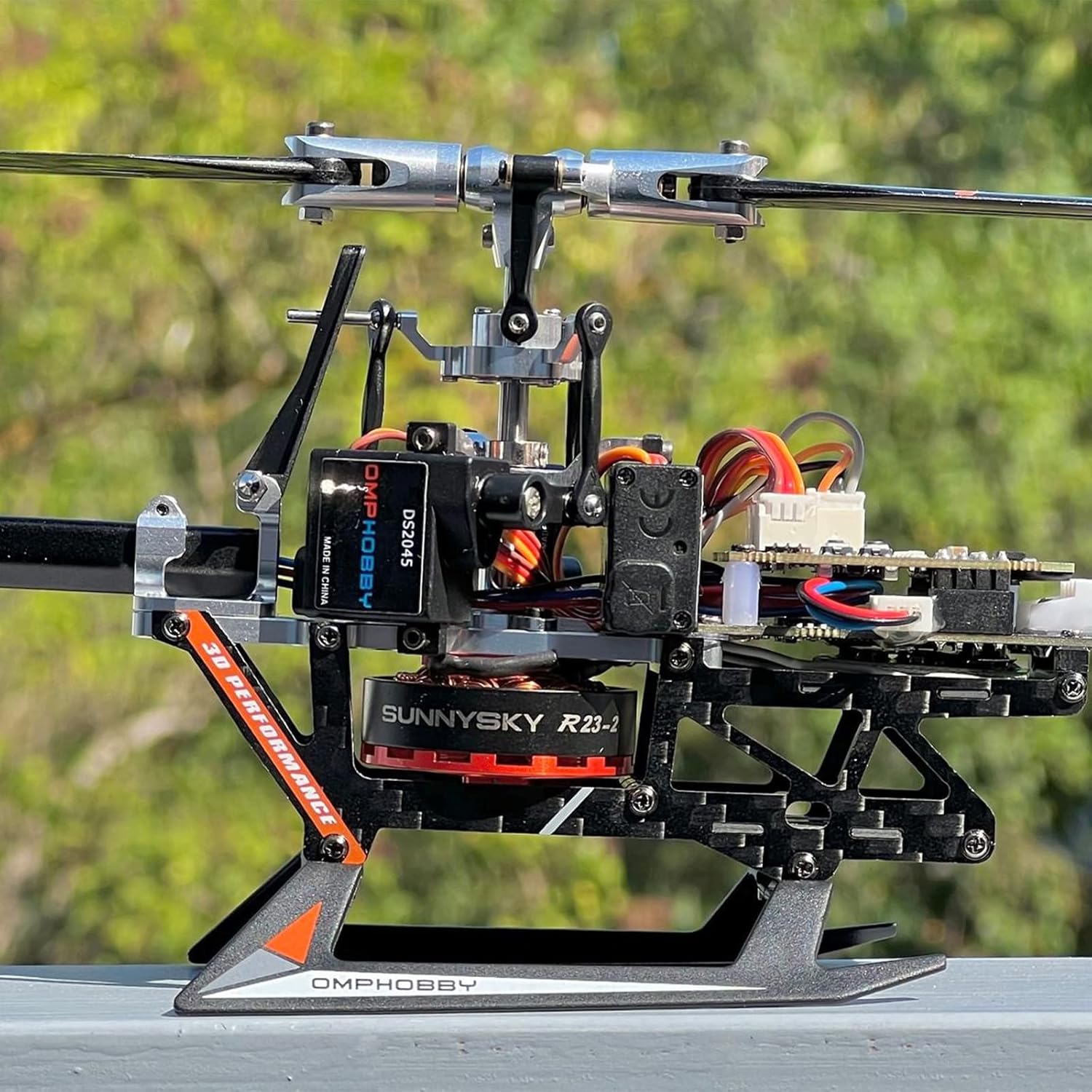 OMPHOBBY M1 EVO RC Helicopter for Adults with Dual Brushless Motors Direct-Drive 6 Channel, Professional 3D Flight Remote Control Heli for Peration Experienced Adult,BNF Version(OMP Protocol, White)