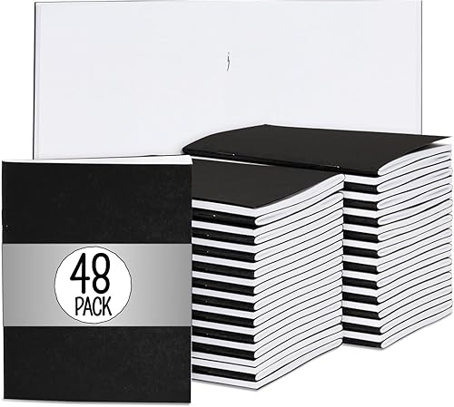 Miniatura 10 de Paquete de 24 diarios de papel kraft forrado, 48 páginas cada uno, cuadernos de papel A5 de 5.5 x 8.5 pulgadas a granel para estudiantes, escritura,