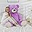 MorisMos Giant Teddy Bear Stuffed Animal 4 Feet, 51\'\' Large Stuffed Bear for Girlfriend Boyfriend Wife Mom Fiance Valentine\'s Gift, Big Bear Plush for Baby Shower Christmas Birthday,Purple