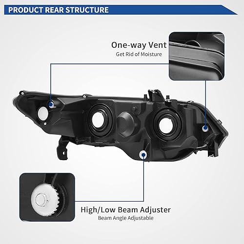 Miniatura 85 de oEdRo Faros delanteros compatibles con Ford F150 / 06-08 Lincoln Mark LT Pickup 2004, 2005, 2006, 2007, 2008, Ford F150 / 06-08 Lincoln Mark LT OE