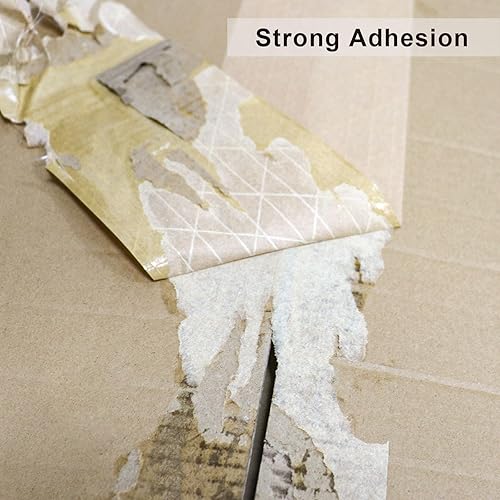 Miniatura 3 de Cinta de goma Kraft reforzada activada por agua, cinta de papel marrón de 2 pulgadas x 164 pies, cinta de embalaje de seguridad resistente, cinta de