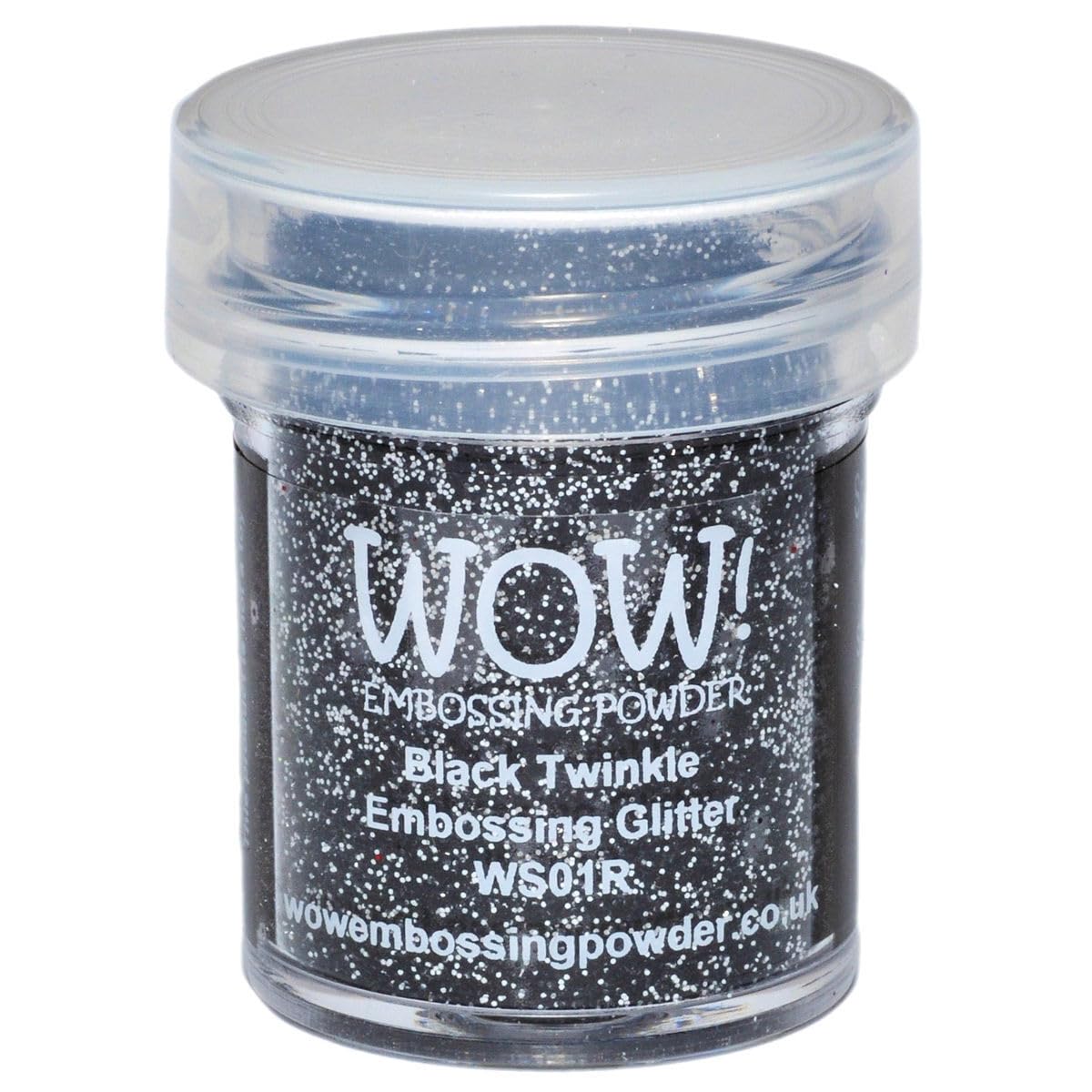 Wow Embossing Powder 15ml Pot Black Twinkle Embossing Glitter Sparkle Rubber Stamping