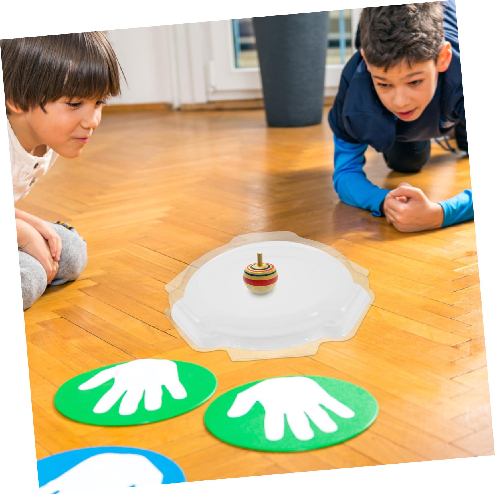 UKCOCO Placa de Batalla Giroscópica Reutilizable de Plástico para Juego Seguro y Fácil de Aprender Diseño Circular, Adecuado para Fiestas de Cumpleaños y Uso en Aula