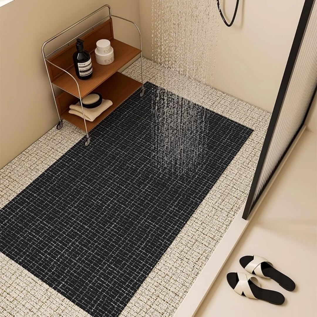 SSDDLZEQ High-end Rome Rubber Loofah Pad(Schwarz,60x90cm)