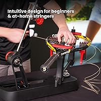 Vista 5 de Gamma Momentum Drop Weight 2 - Sistema de montaje intuitivo de 2 puntos, cuerda de raqueta de tenis de grado profesional con características