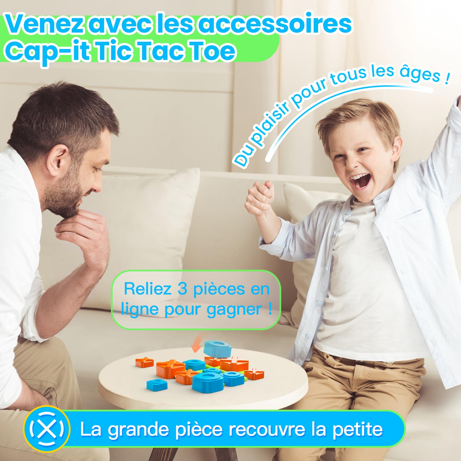 Boîte de Jeu Tic Tac Toe Rechargeable Contenant 5 Jeux Amusants pour Le Cerveau et la mémoire Console de Puzzle compacte Portable Jeux de Voyage pour Tous Les âges 3 + Cadeaux de Noël(Vert)