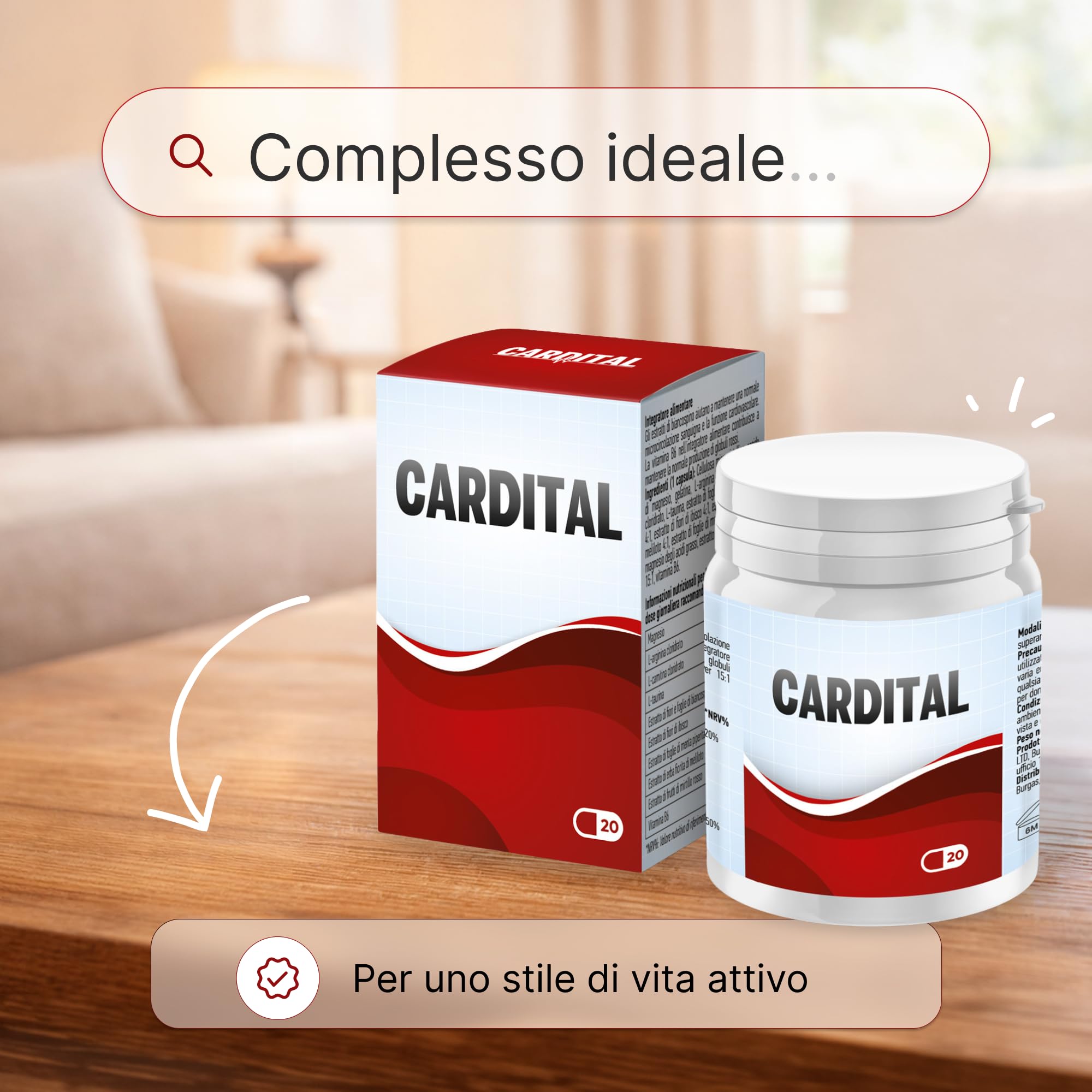 Integratore alimentare con L-Carnitina, Arginina, Magnesio e Vitamina B6 (5)