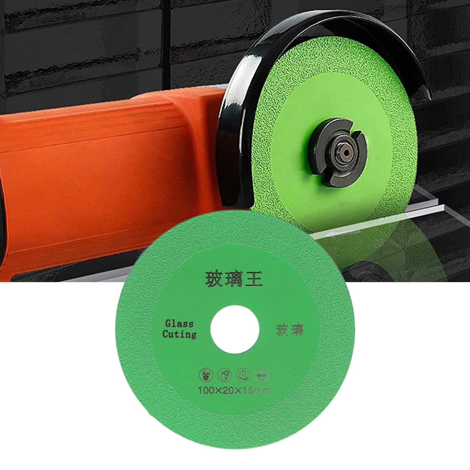 HIGHDRIL Haakse slijper Blade Set, Pack van 2 Diameter 4-1/2 inch/115 mm, tegel en betonnen diamant snijschijf voor keramiek, marmer, steen, graniet