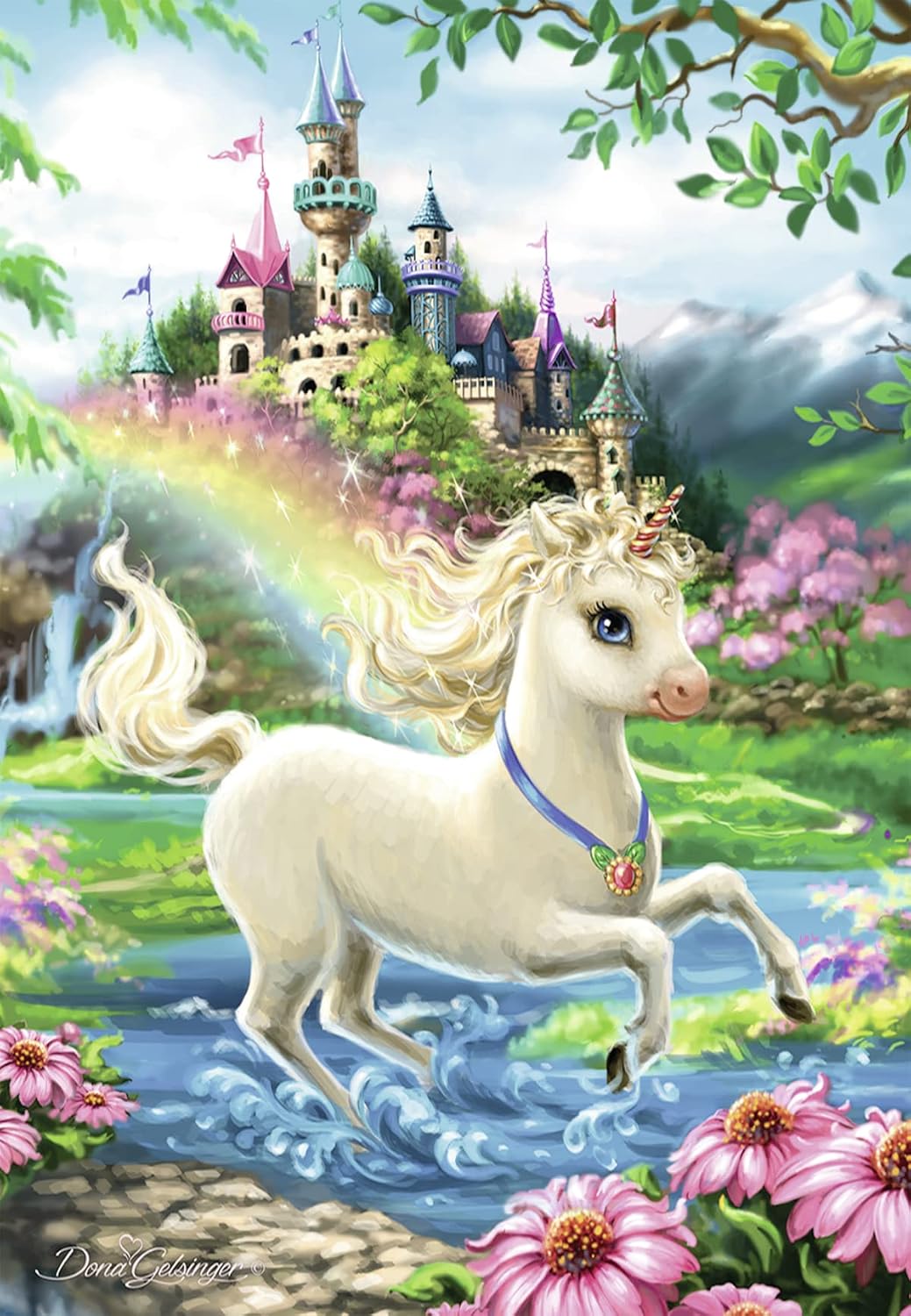 Ravensburger Unicorn Castle 35 Piece Jigsaw Puzzle for Kids – Every Piece is Unique, Pieces Fit Together Perfectly, White