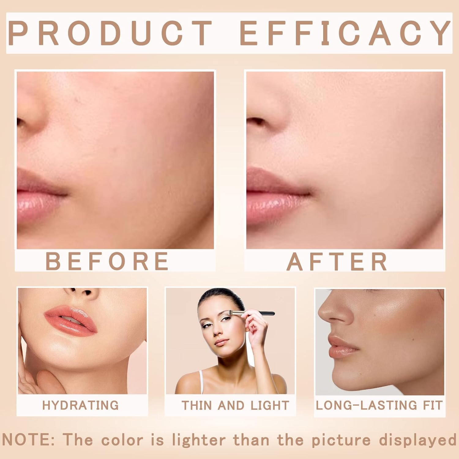 Colored Clay CC Undereye Corrector, Under Eye Concealer Color Corrector for Dark Circles With Three Brushes, Hydrating Concealer - Image 3