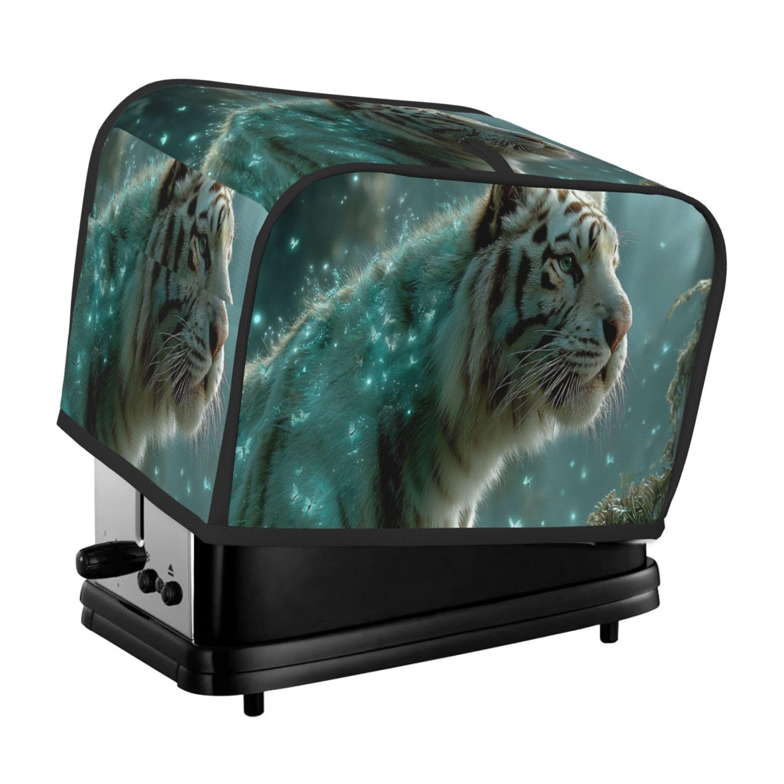 Smazdfxx As Pic Tiger Standing In A Mystical Toaster Cover 2 Slice Toaster Covers Bread Maker Cover Kitchen Small Appliance Covers Kitchen Accessories