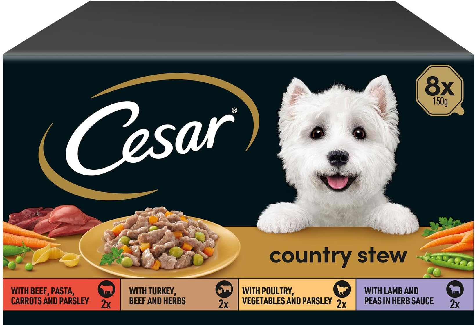 Country Stew Adult Wet Dog Food, Special Selection, Pack of 3 (3 x 8 Trays x 150 g)