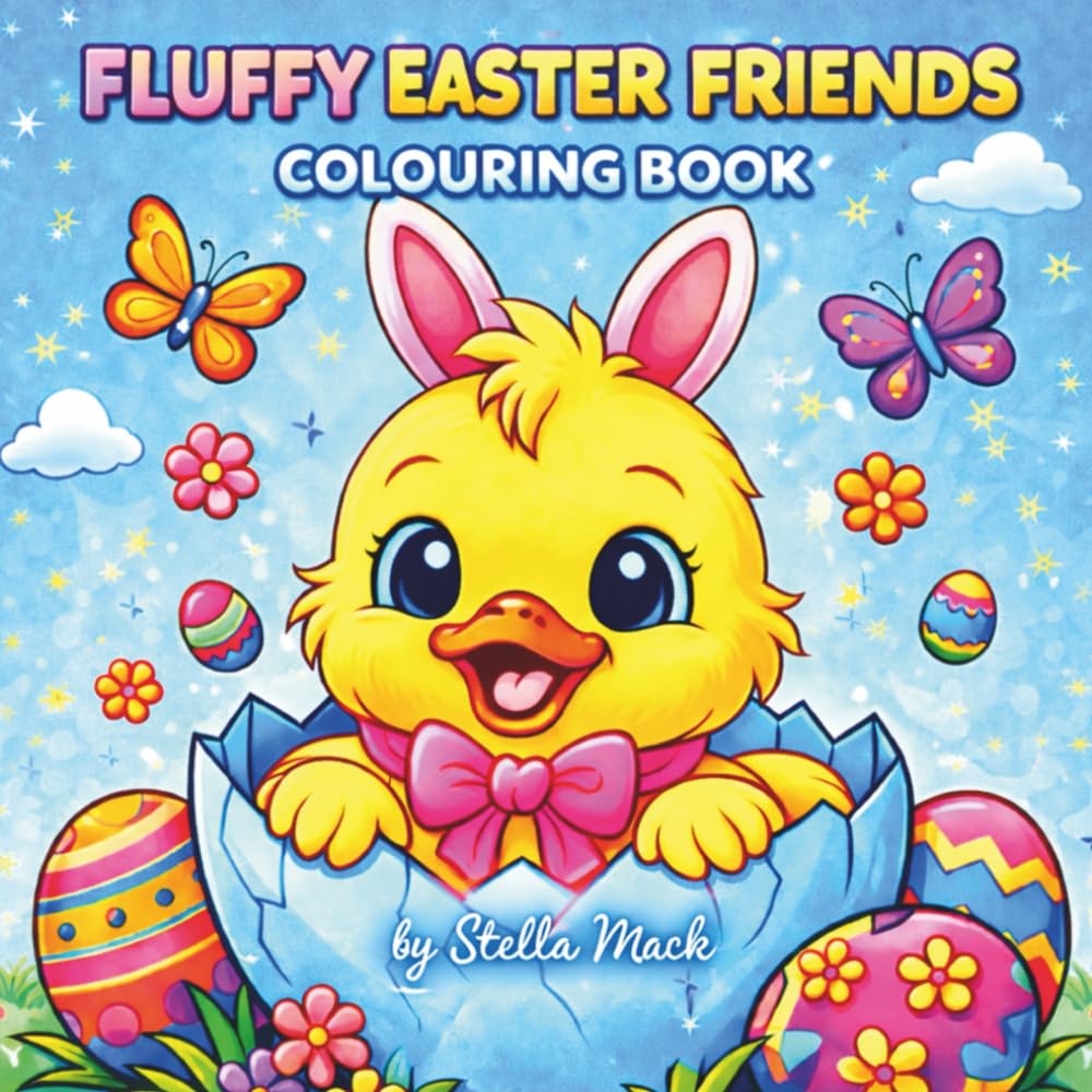 Fluffy Easter Friends: Colouring Book