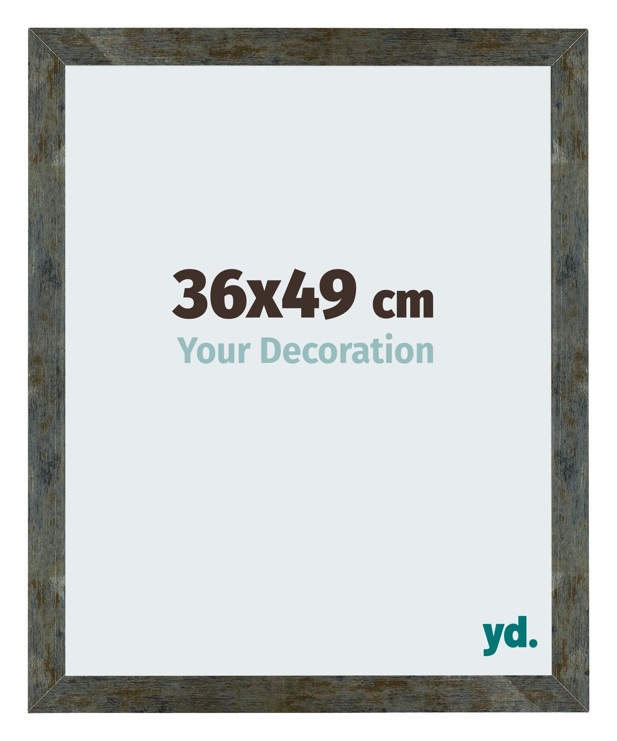 Your Decoration - Puzzle frame 36x49 - Blue Gold Melange - Puzzle frame 500-1000 Pieces - MDF Photoframe - Mura