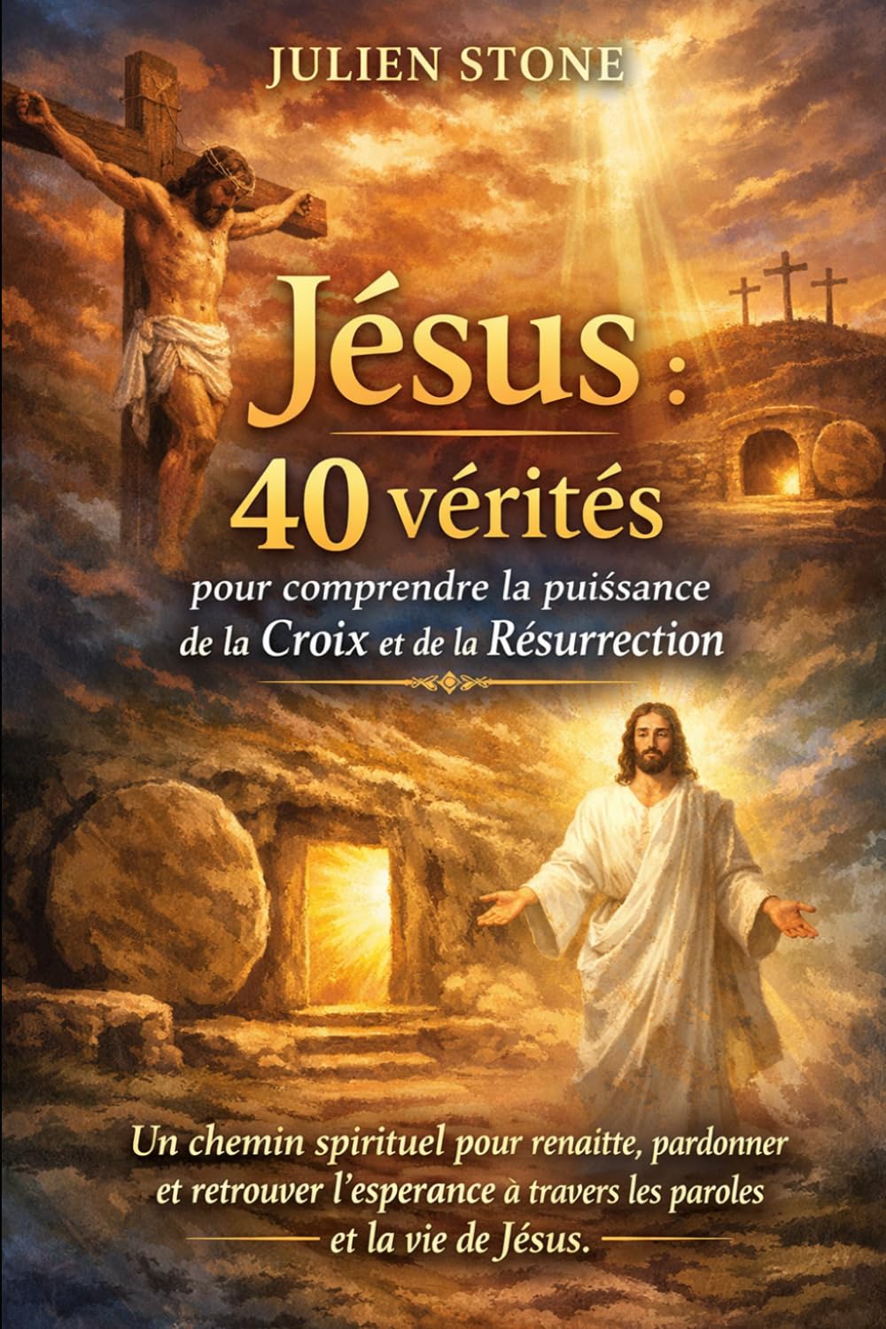 Jésus : 40 vérités pour comprendre la puissance de la Croix et de la Résurrection: Un chemin spirituel pour renaître, pardonner et retrouver l'espérance à travers les paroles et la vie de Jésus.