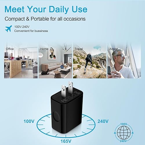 Miniatura 6 de Cargador de teléfono Samsung de 20 W tipo C de carga rápida para Samsung Galaxy A54 5G, A14, S24, S23 Ultra, S22, S21 S20, paquete de 2 cargadores